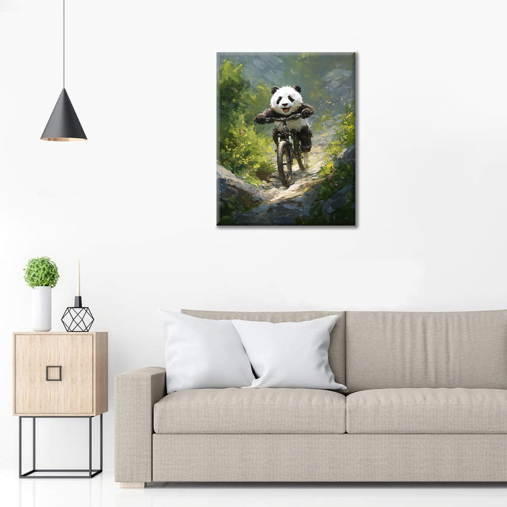 Panda Horské kolo - Malování podle čísel