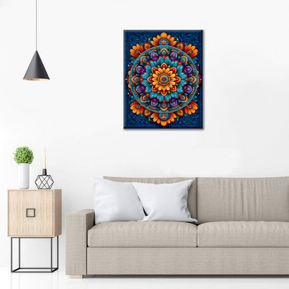 Zářící mandala - malování podle čísel