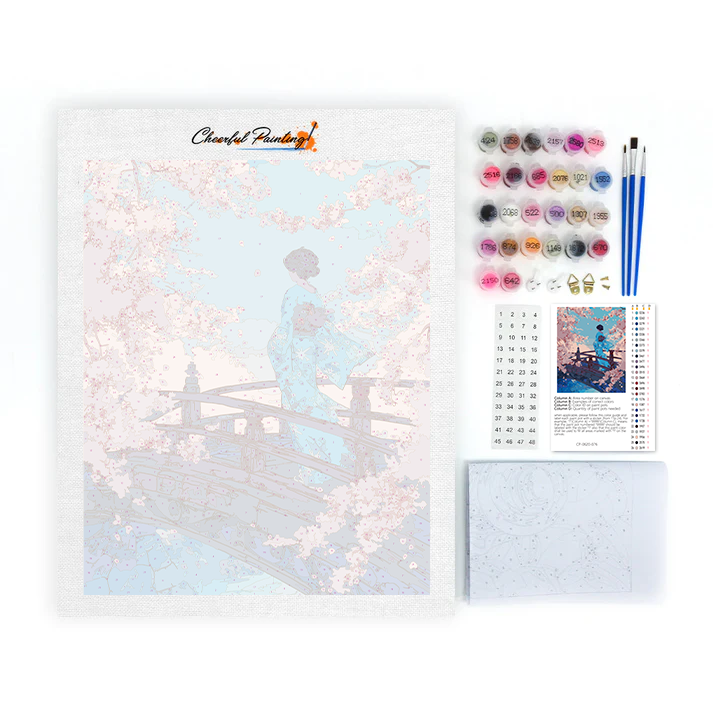 Sakura Bridge - Malování podle čísel