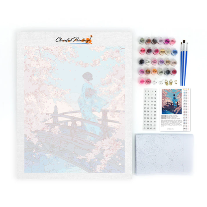 Sakura Bridge - Malování podle čísel