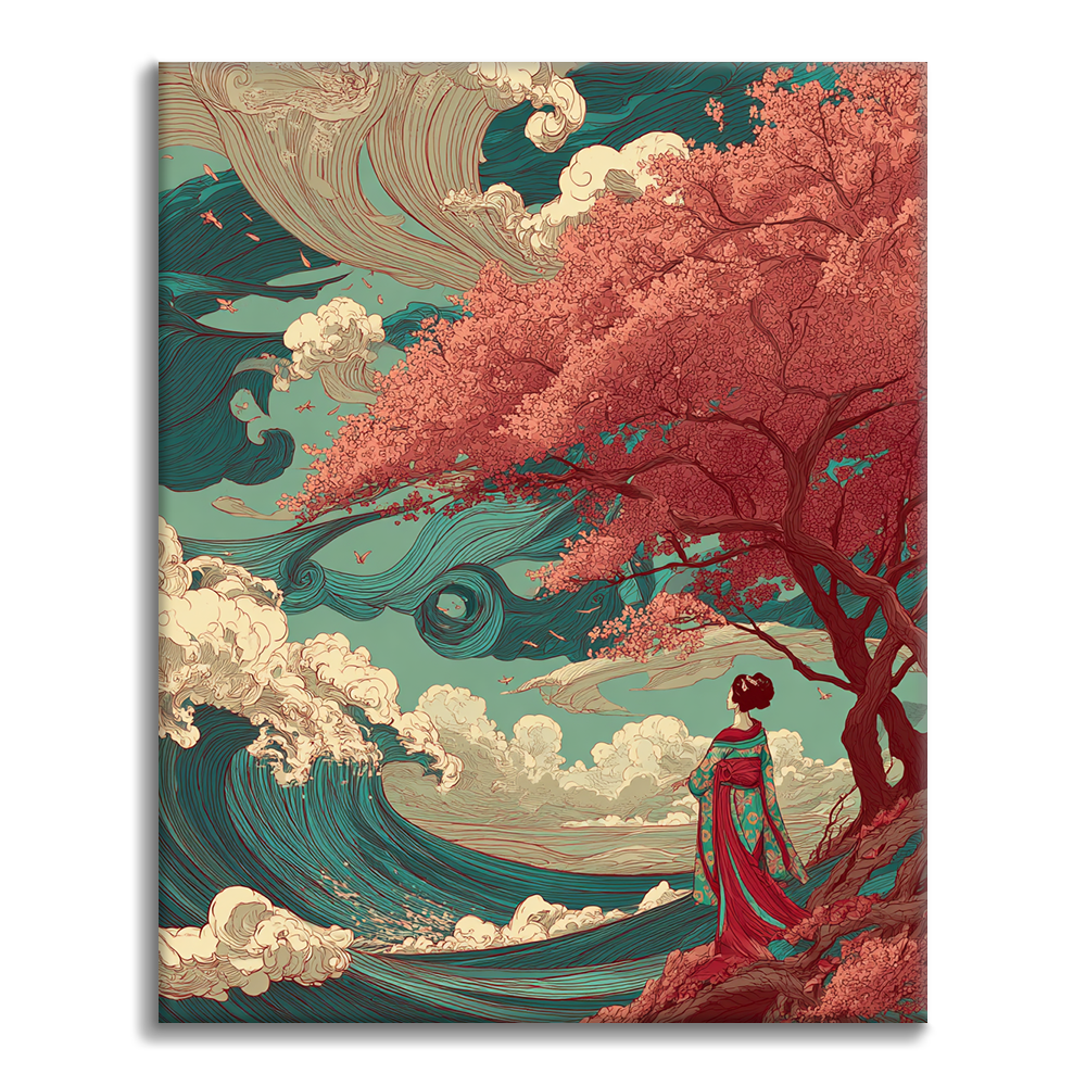 Sakura Wave - Malování podle čísel