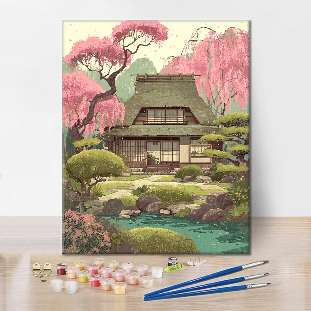 Jarní Kasuga Sakura - Malování podle čísel