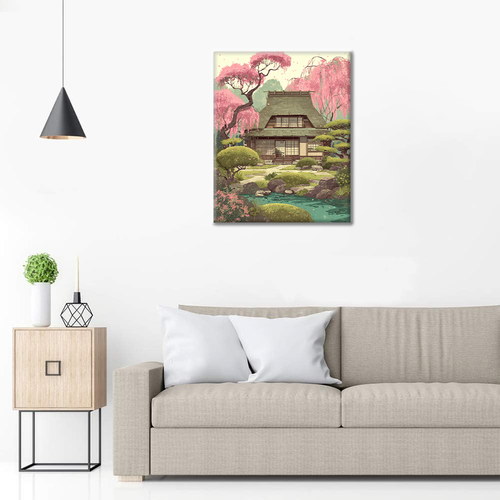 Jarní Kasuga Sakura - Malování podle čísel