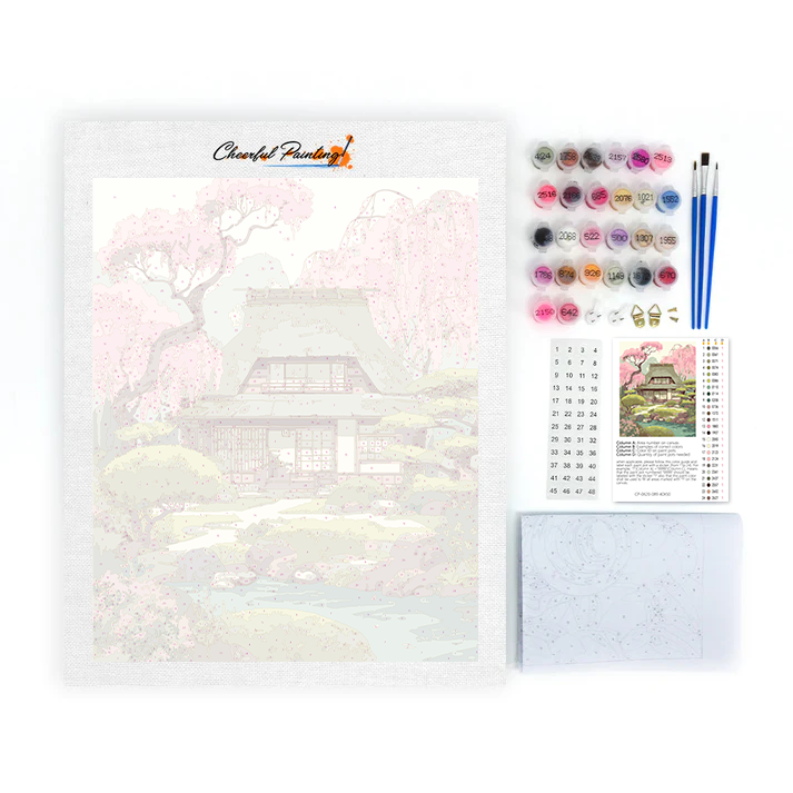 Jarní Kasuga Sakura - Malování podle čísel