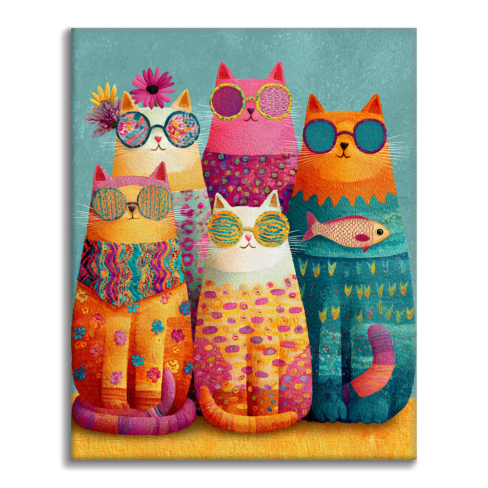 Cool Cat Crew - Malování podle čísel