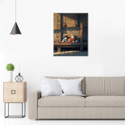 Líné odpoledne - malování podle čísel