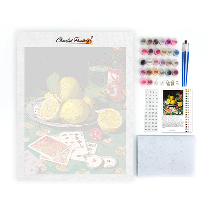 Citrony a poker - malování podle čísel