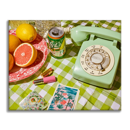 Retro telefon - malování podle čísel