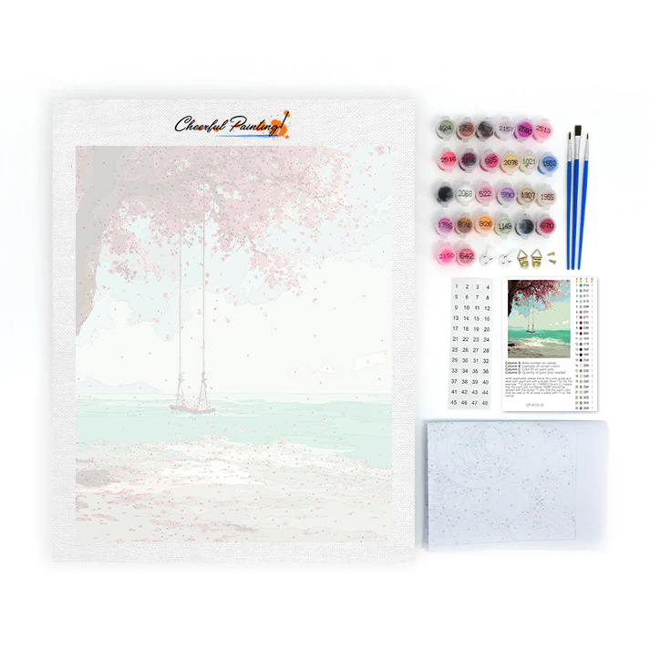 Houpačka Sakura - Malování podle čísel