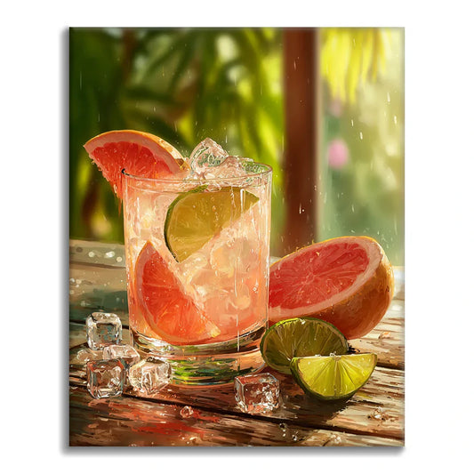 Grapefruitový Fizz - Malování podle čísel