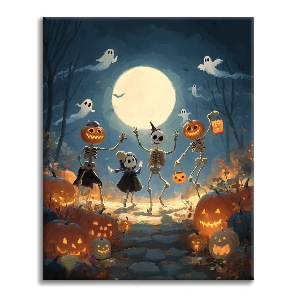 Halloweenský ples - Malování podle čísel