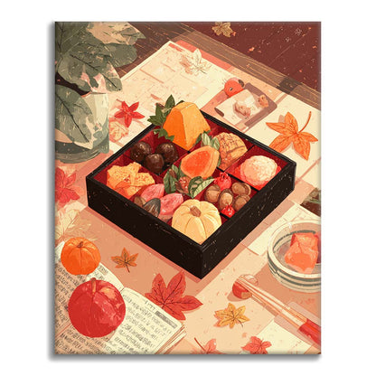 Podzimní hostina - malování podle čísel