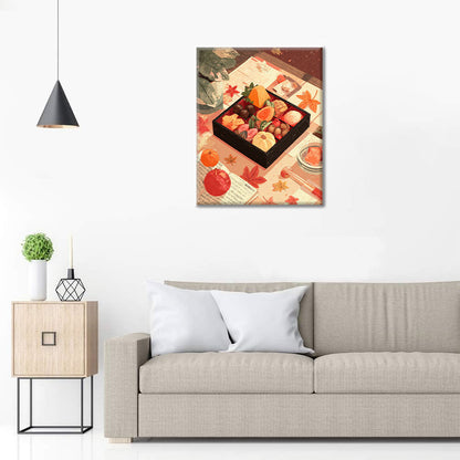 Podzimní hostina - malování podle čísel