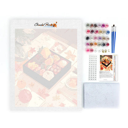 Podzimní hostina - malování podle čísel