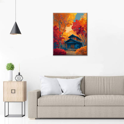 Podzimní harmonie - malování podle čísel