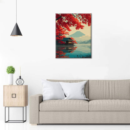 Podzimní klid - malování podle čísel