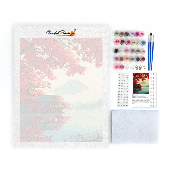 Podzimní klid - malování podle čísel