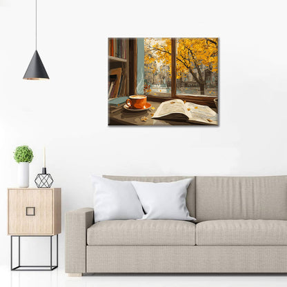 Útulné podzimní čtení - malování podle čísel