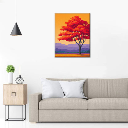 Plamen podzimu - Malování podle čísel