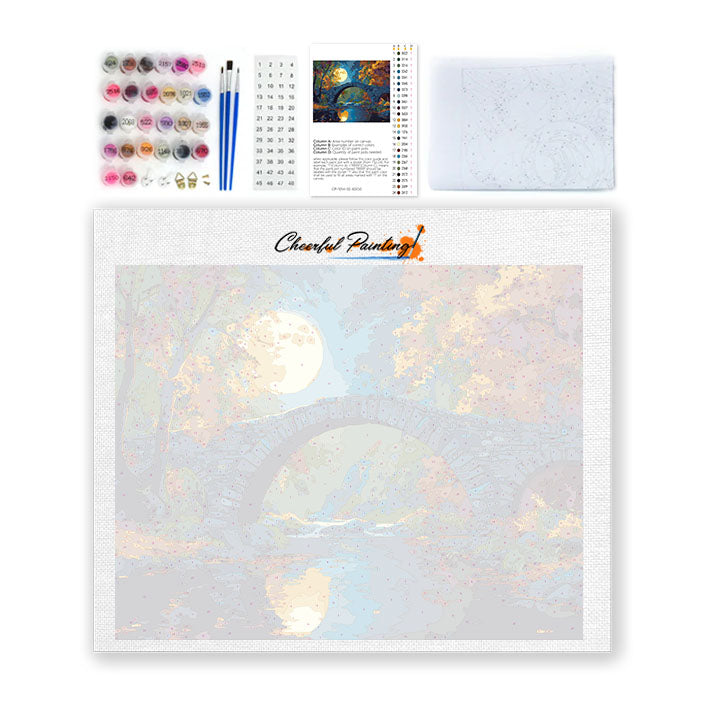 Měsíční most - malování podle čísel