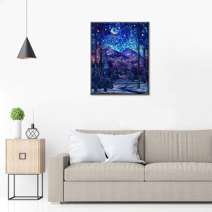 Mozaika Hvězdná noc - Malování podle čísel