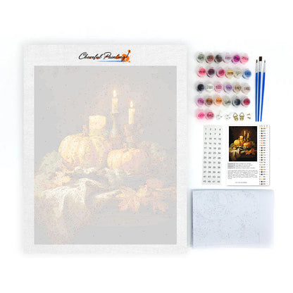 Dýňová večeře - malování podle čísel