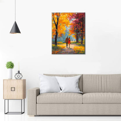 Romantický podzimní den - malování podle čísel