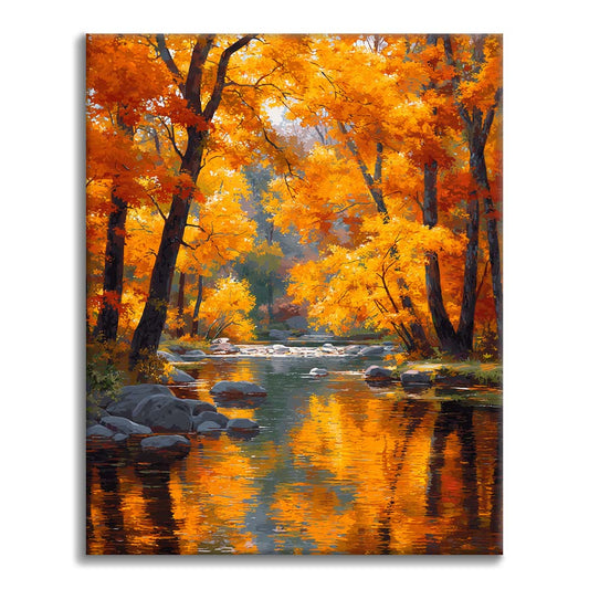 Šepot podzimu - malování podle čísel