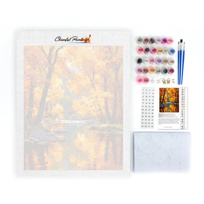 Šepot podzimu - malování podle čísel