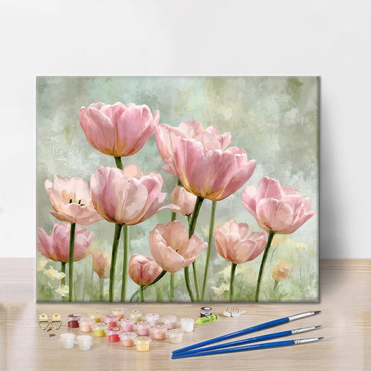 Řada růží - Malování podle čísel