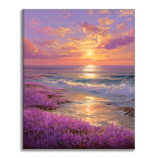 Kvetoucí horizont - malování podle čísel