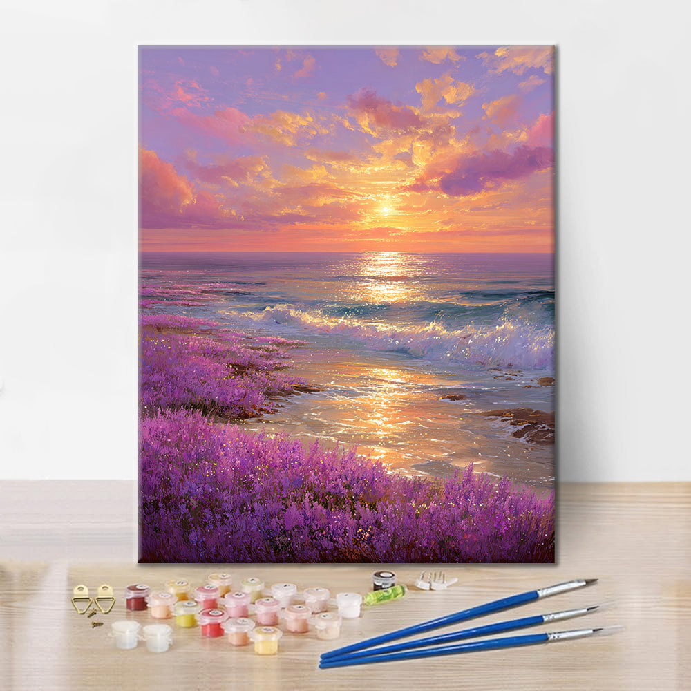 Kvetoucí horizont - malování podle čísel