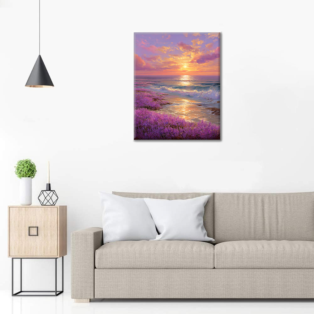 Kvetoucí horizont - malování podle čísel