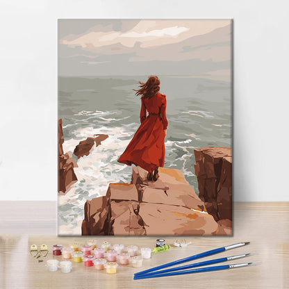 Pobřežní útes - malování podle čísel