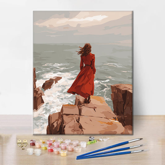 Pobřežní útes - malování podle čísel