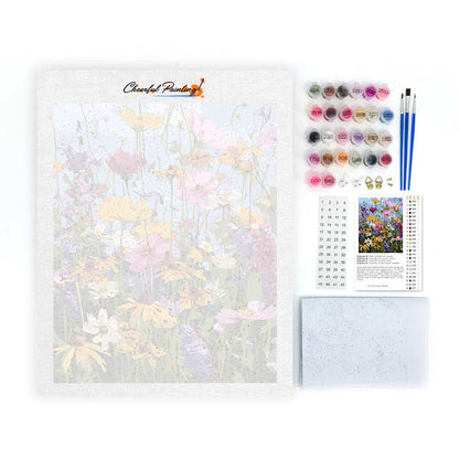 Barevné květiny - Malování podle čísel