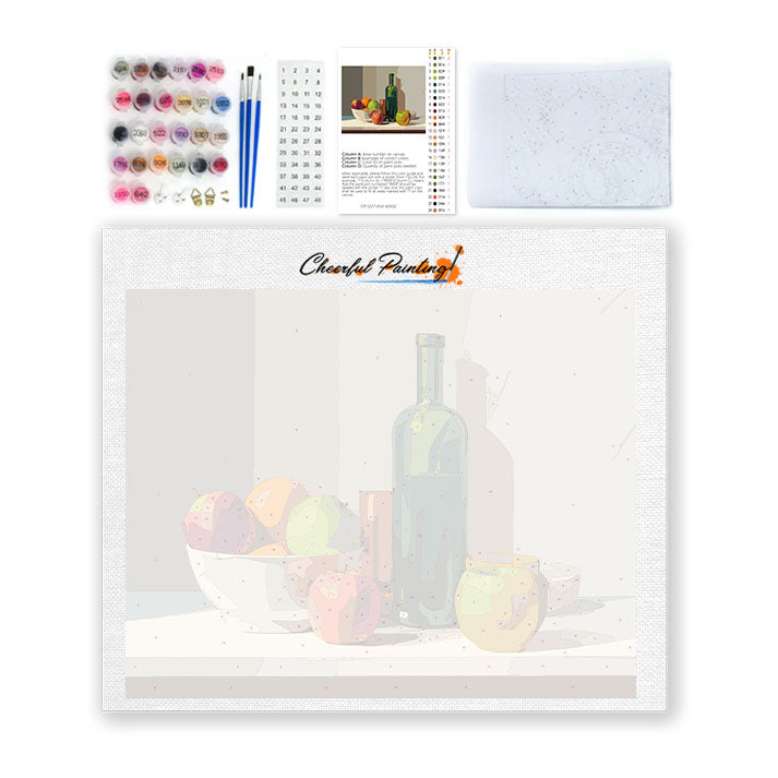 Ovocné zátiší - malování podle čísel