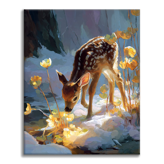 Záře malého srnčího - malování podle čísel