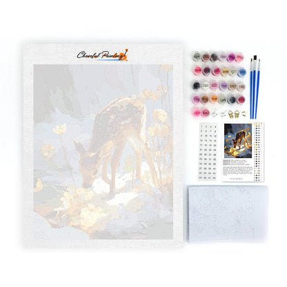 Záře malého srnčího - malování podle čísel