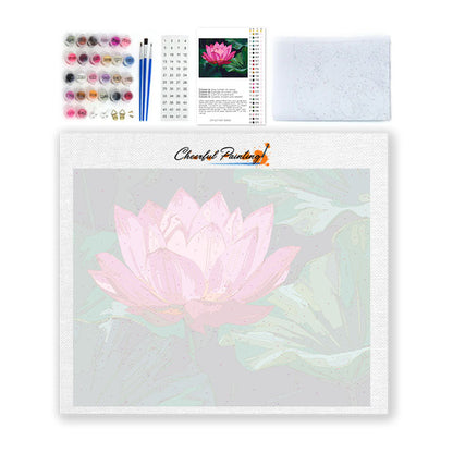 Lotosový květ - malování podle čísel