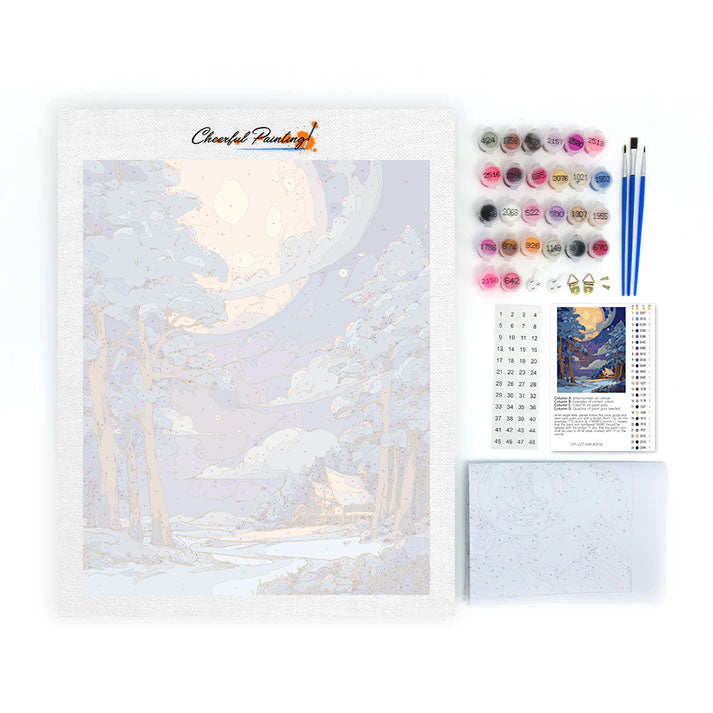 Měsíční přístav - malování podle čísel