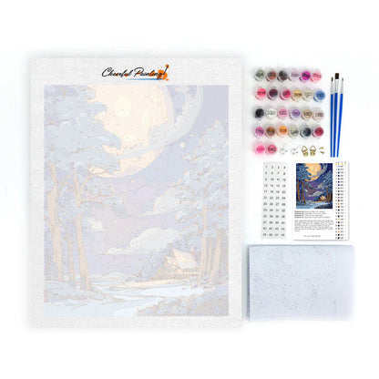 Měsíční přístav - malování podle čísel