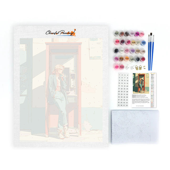 Telefonní budka - Malování podle čísel