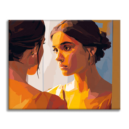 Zrcadlená tvář - Malování podle čísel