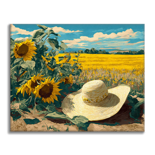 Slaměný klobouk - Malování podle čísel