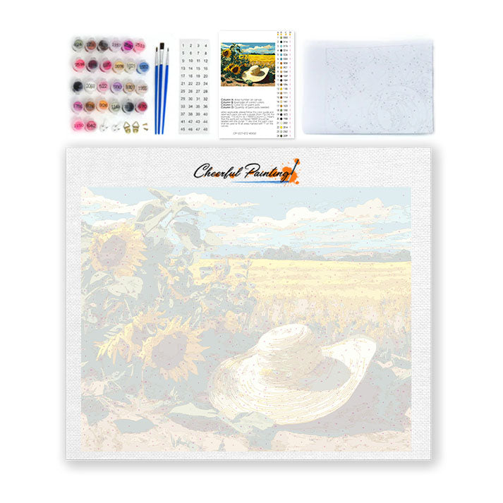 Slaměný klobouk - Malování podle čísel