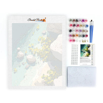 Sluneční přílivy - malování podle čísel