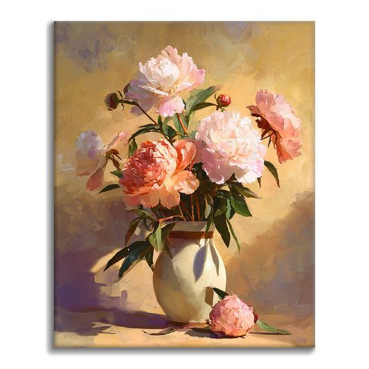 Pivoňky - Malování podle čísel