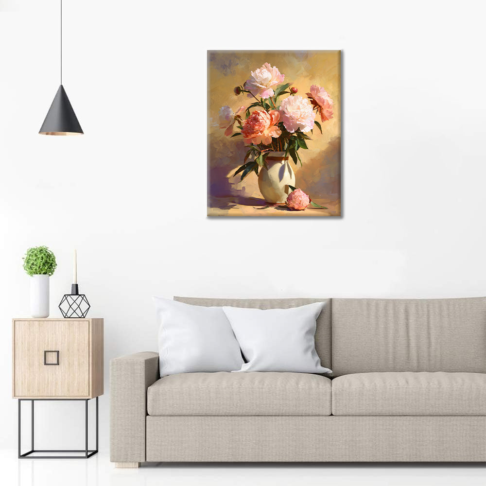 Pivoňky - Malování podle čísel