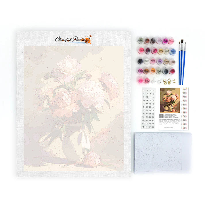 Pivoňky - Malování podle čísel